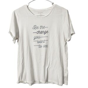 Banana Republic Graphic White Tee